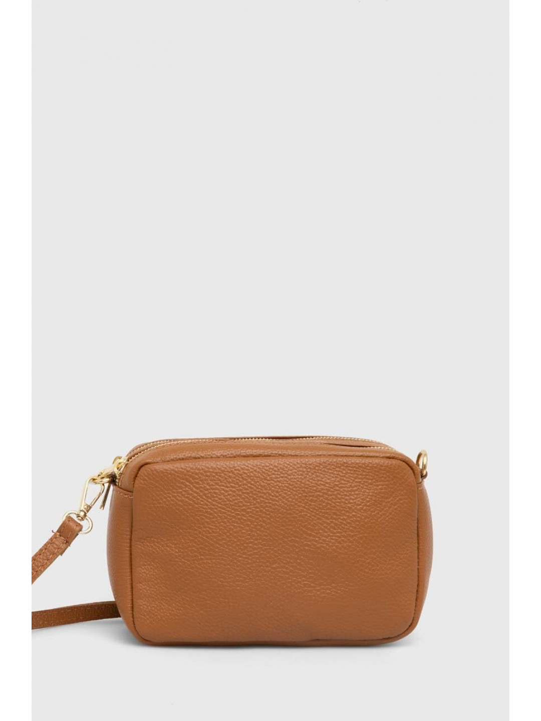 Kožená kabelka Answear LAB hnědá barva